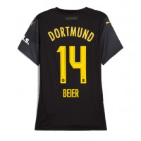 Borussia Dortmund Maximilian Beier #14 Vieraspaita Naiset 2024-25 Lyhythihainen